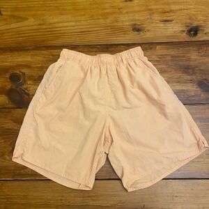 AFTCO Mens‎ Fishing Shorts Size Small Orange Swim Trunks Casual